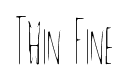 Thin Fine font